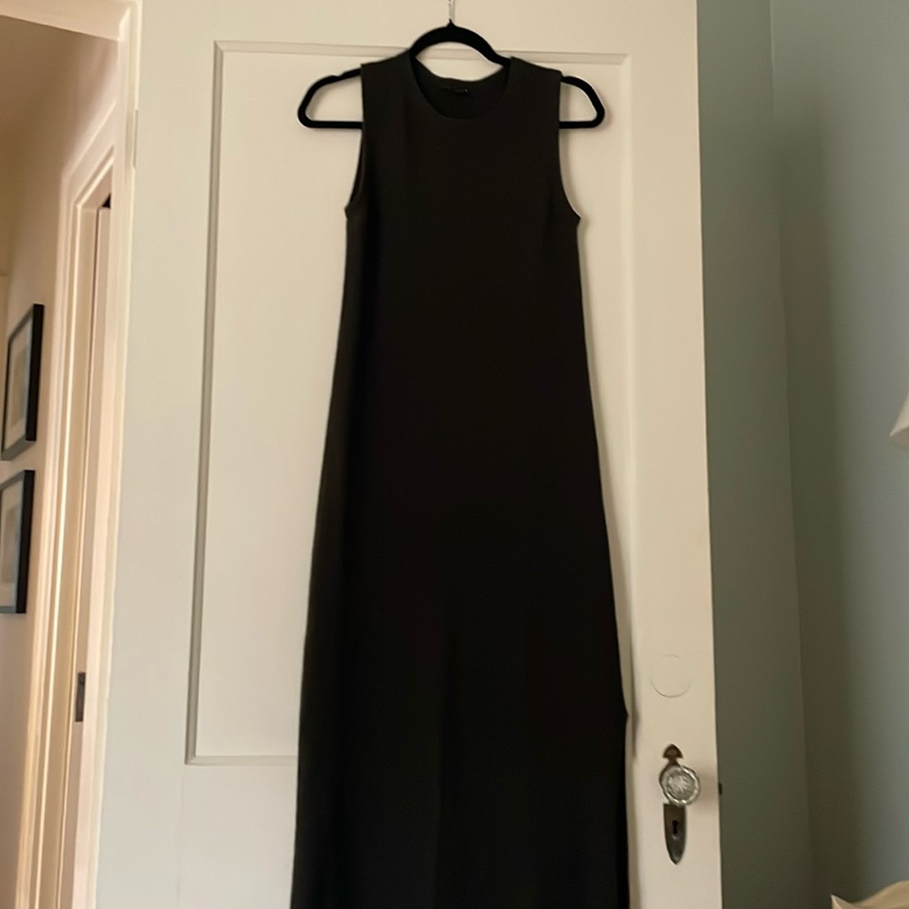 Theory Dorada 100% cashmere midi dress in army green size S